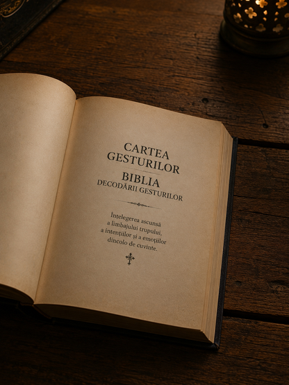 Cartea Gesturilor – Biblia Decodării Gesturilor | Înțelege limbajul corpului, emoțiile și intențiile ascunse
